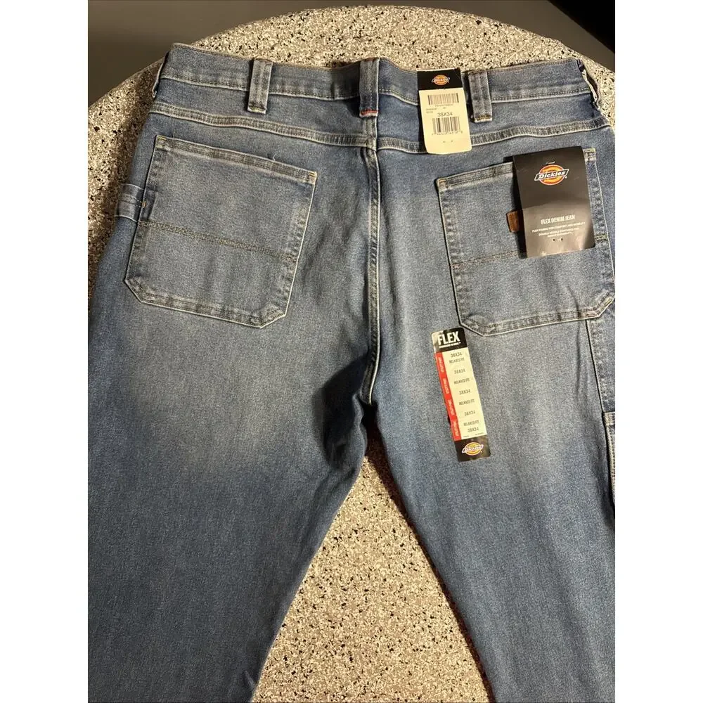 Dickies Men's Size 38x34 Flex Denim Jeans